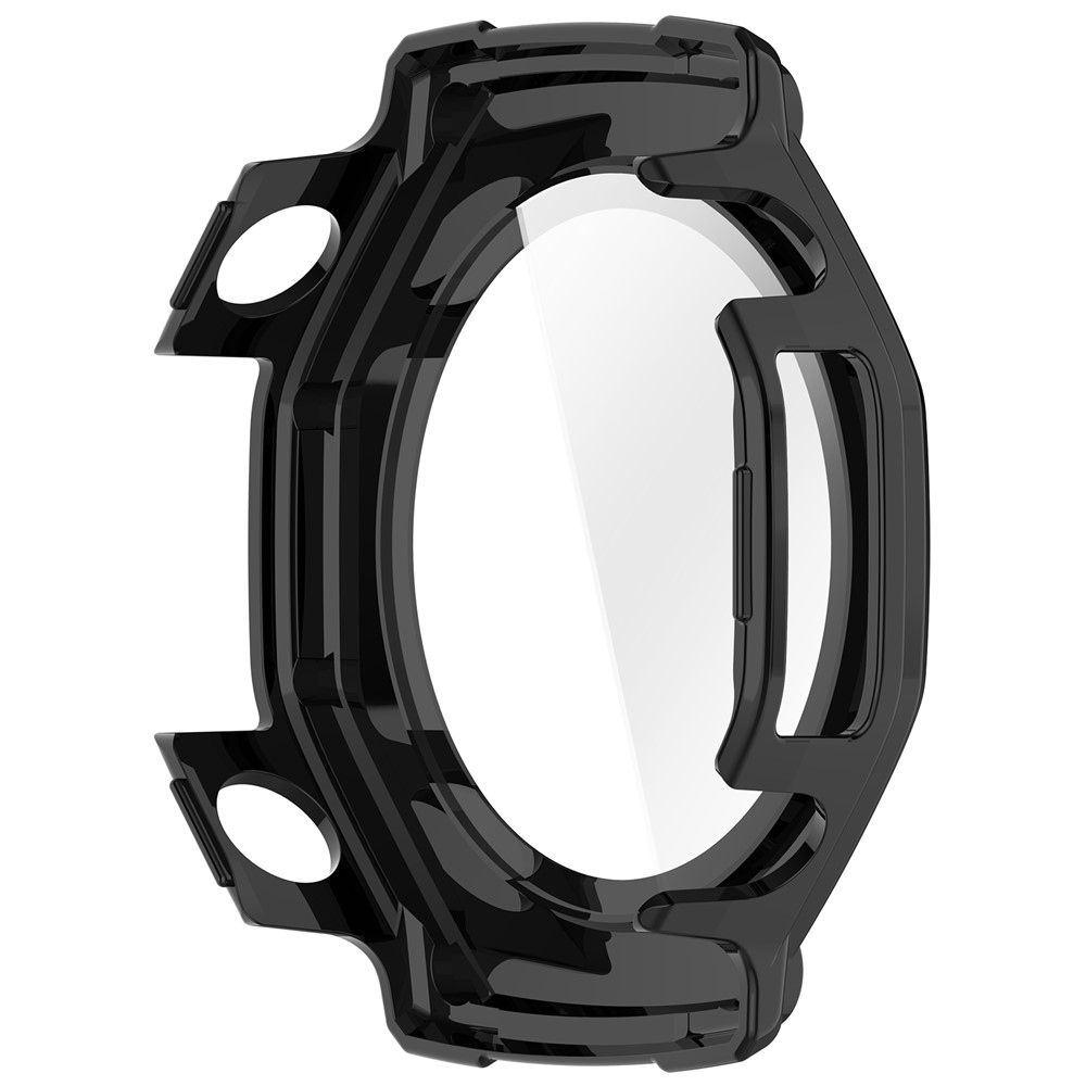 Overall plastové nasazovací pouzdro s ochranným sklem na Amazfit T-Rex 3 - černé