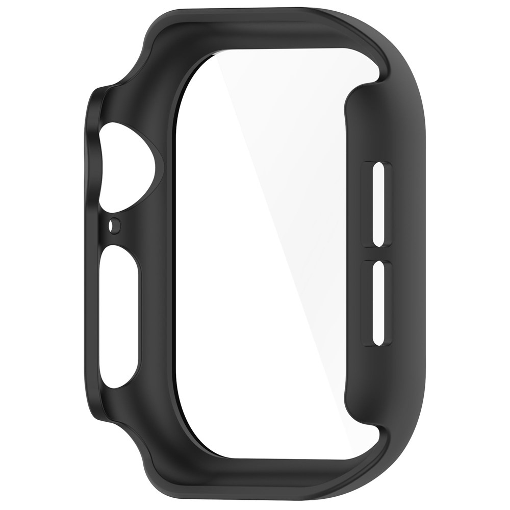 Overall plastové nasazovací pouzdro s ochranným sklem na Apple Watch 11/10 42mm - černé
