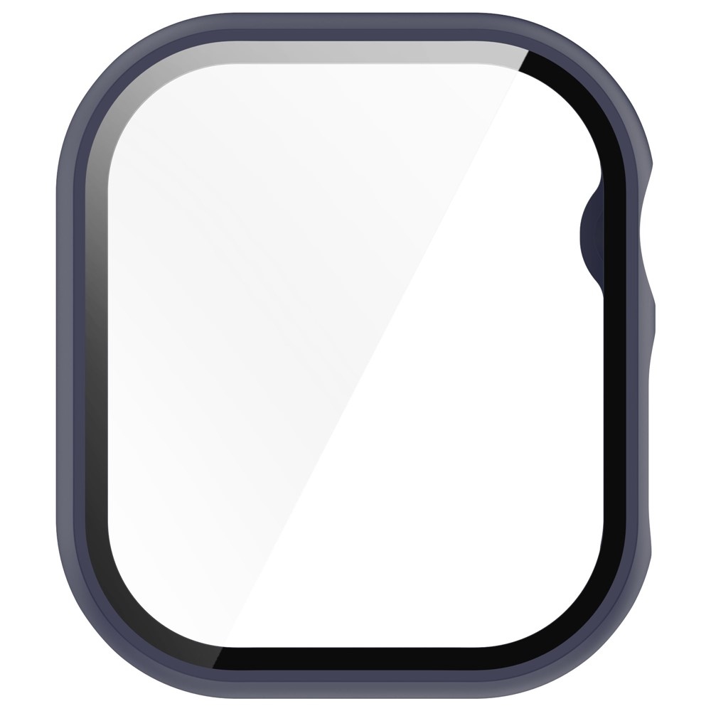 Overall plastové nasazovací pouzdro s ochranným sklem na Apple Watch 11/10 42mm - modré