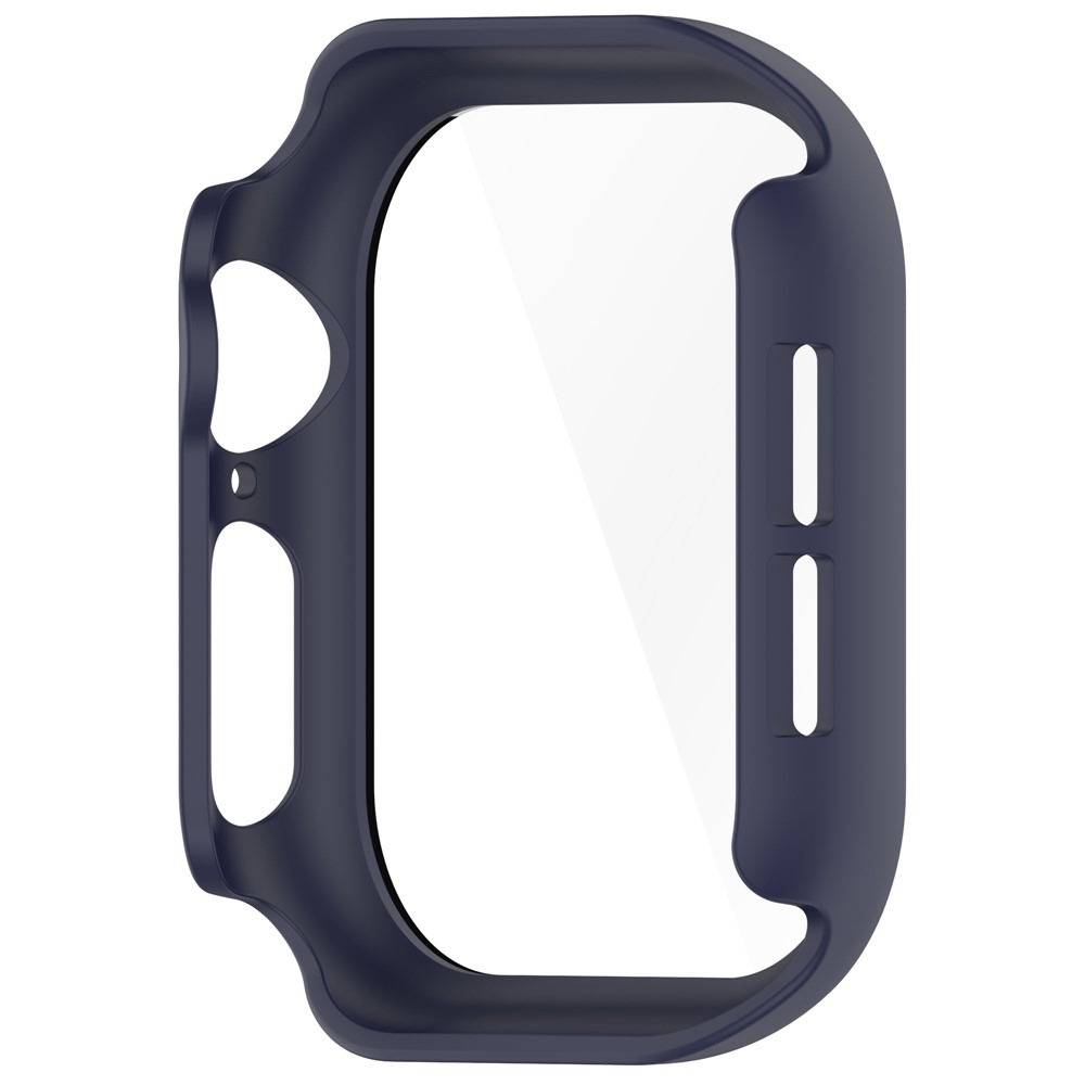 Overall plastové nasazovací pouzdro s ochranným sklem na Apple Watch 11/10 42mm - modré