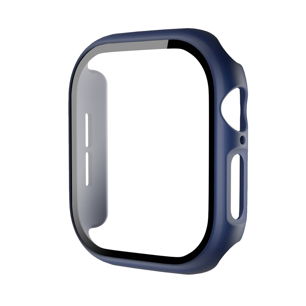 Overall plastové nasazovací pouzdro s ochranným sklem na Apple Watch 12 42mm - tmavěmodré