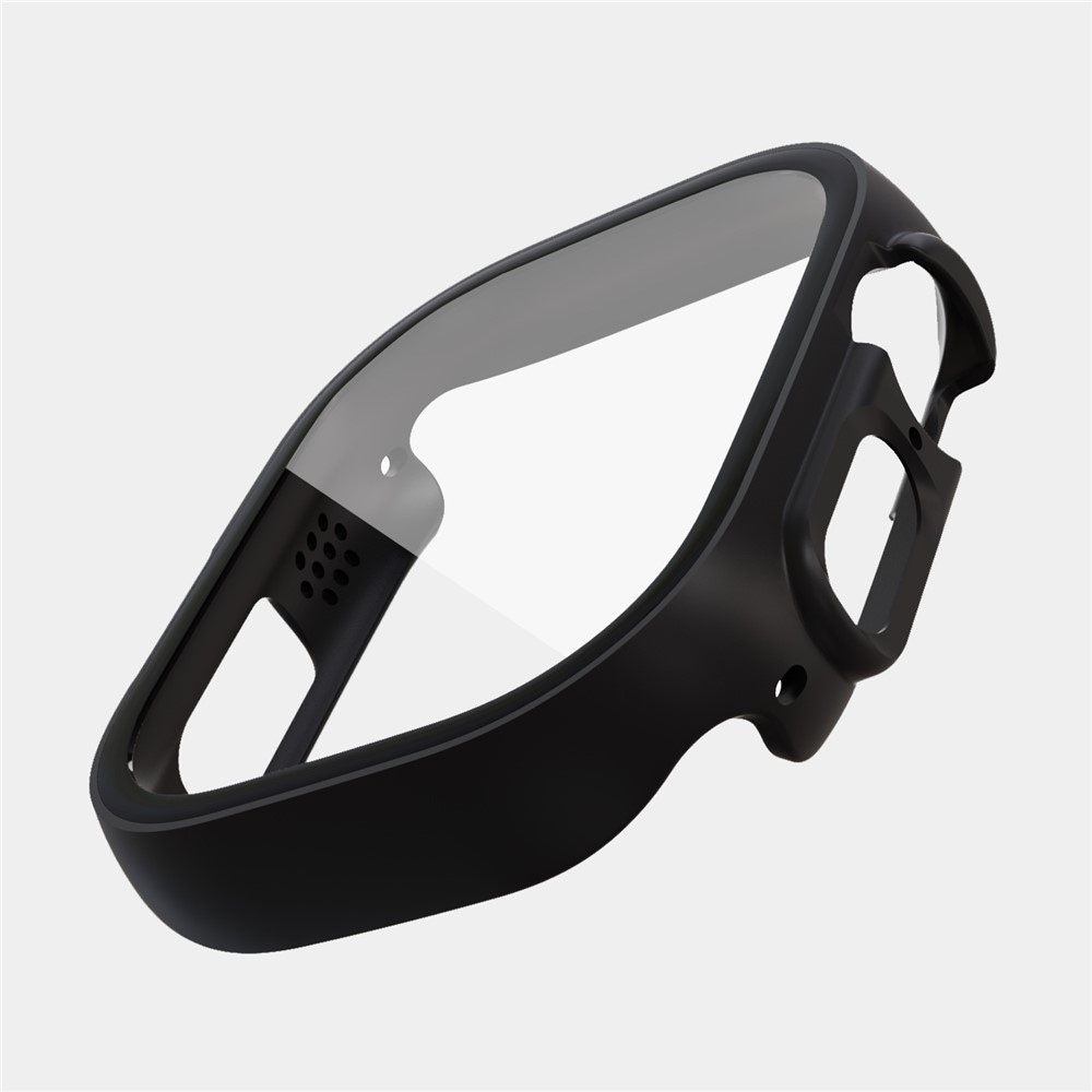 Overall plastové nasazovací pouzdro s ochranným sklem na Apple Watch Ultra 4/3/2/1 49mm - černé