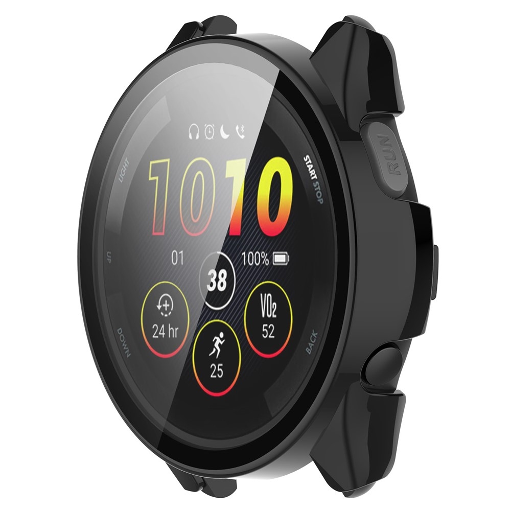 Overall plastové nasazovací pouzdro s ochranným sklem na Garmin Forerunner 265 - černé