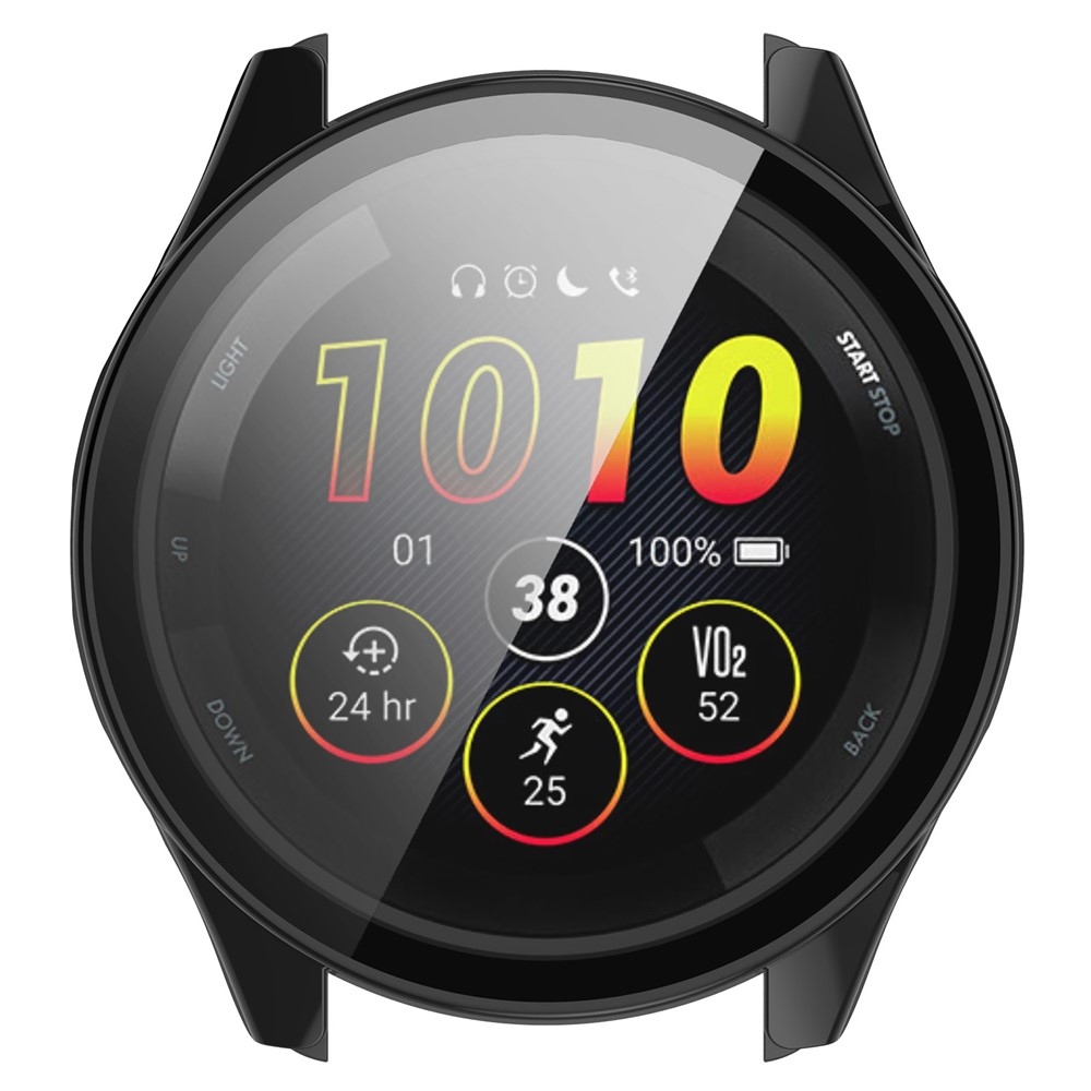 Overall plastové nasazovací pouzdro s ochranným sklem na Garmin Forerunner 265 - černé