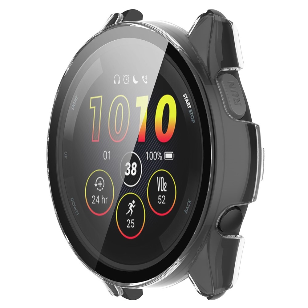 Overall plastové nasazovací pouzdro s ochranným sklem na Garmin Forerunner 265 - průhledné