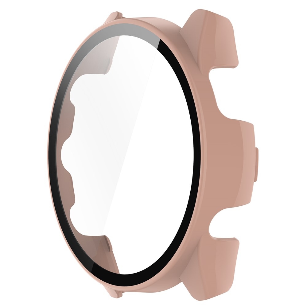 Overall plastové nasazovací pouzdro s ochranným sklem na Garmin Forerunner 265 - růžové