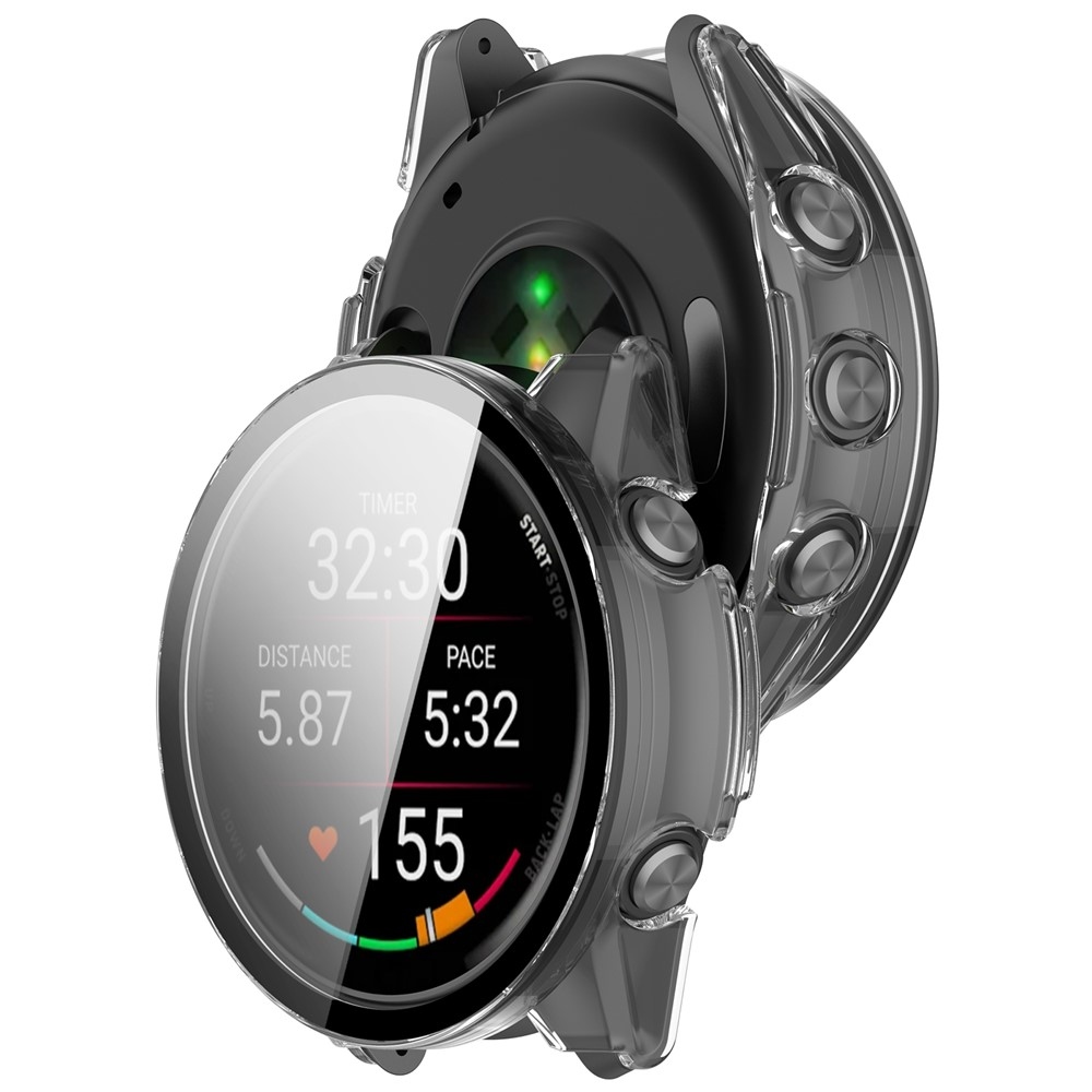 Overall plastové nasazovací pouzdro s ochranným sklem na Garmin Forerunner 570 42mm - průhledné