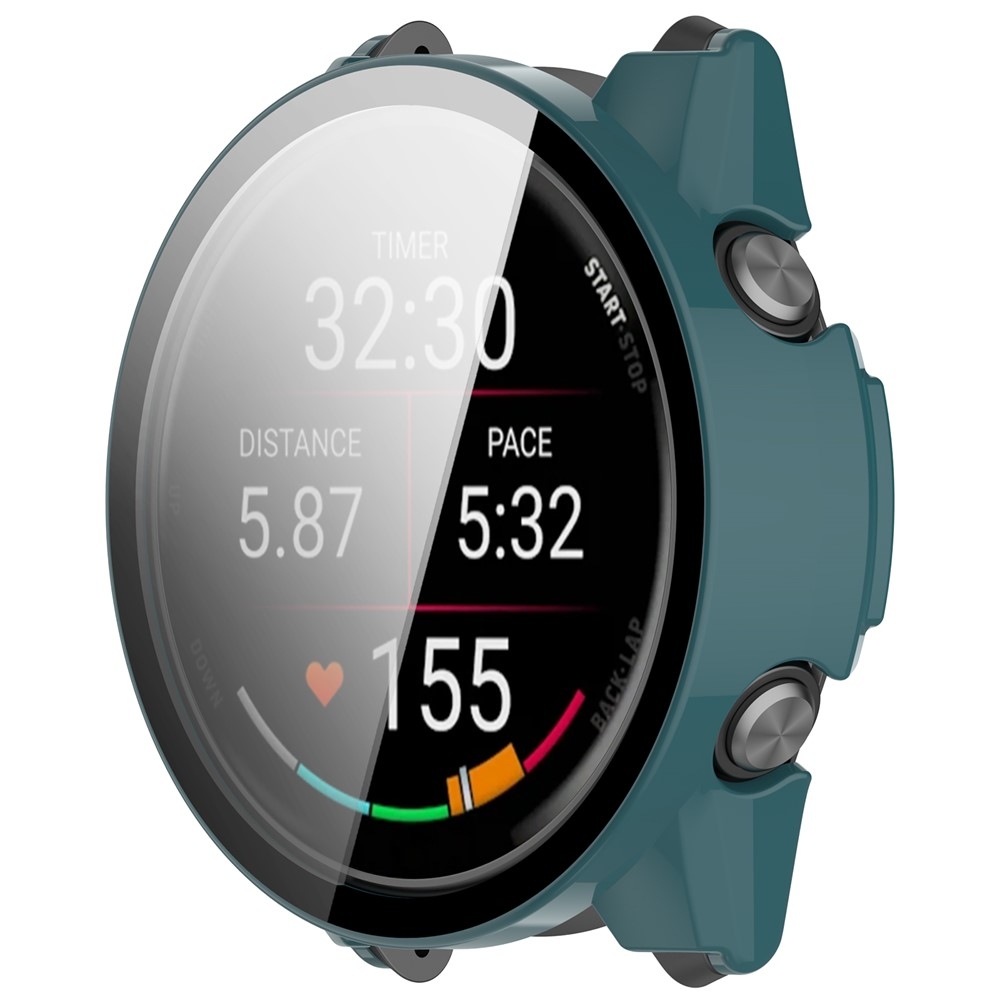 Overall plastové nasazovací pouzdro s ochranným sklem na Garmin Forerunner 570 42mm - zelené