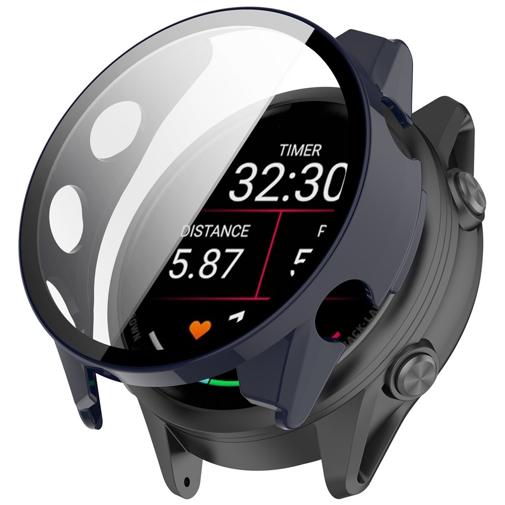 Overall plastové nasazovací pouzdro s ochranným sklem na Garmin Forerunner 970 - modré