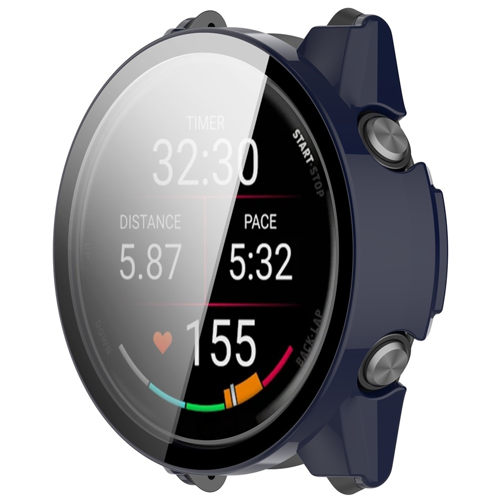 Overall plastové nasazovací pouzdro s ochranným sklem na Garmin Forerunner 970 - modré