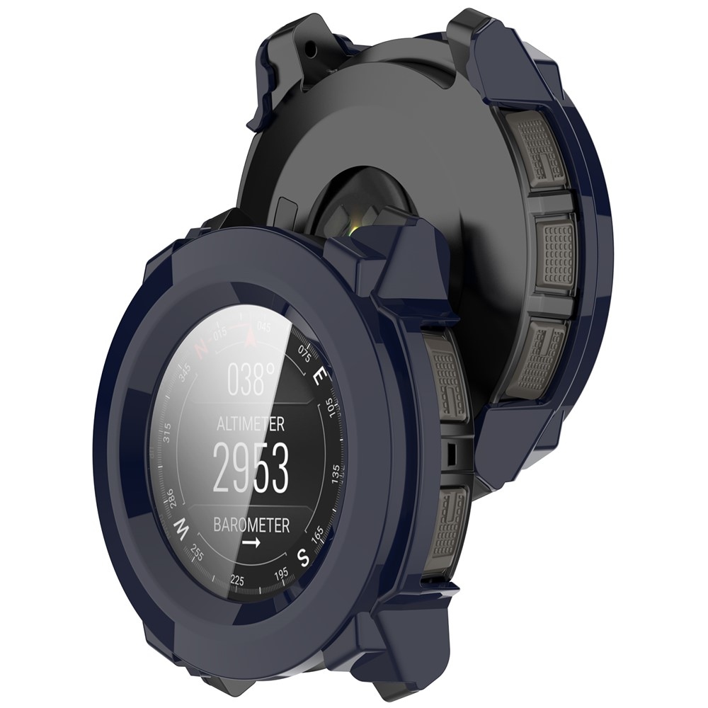 Overall plastové nasazovací pouzdro s ochranným sklem na Garmin Instinct 3 45mm/Instinct 3 Solar 45mm - modré