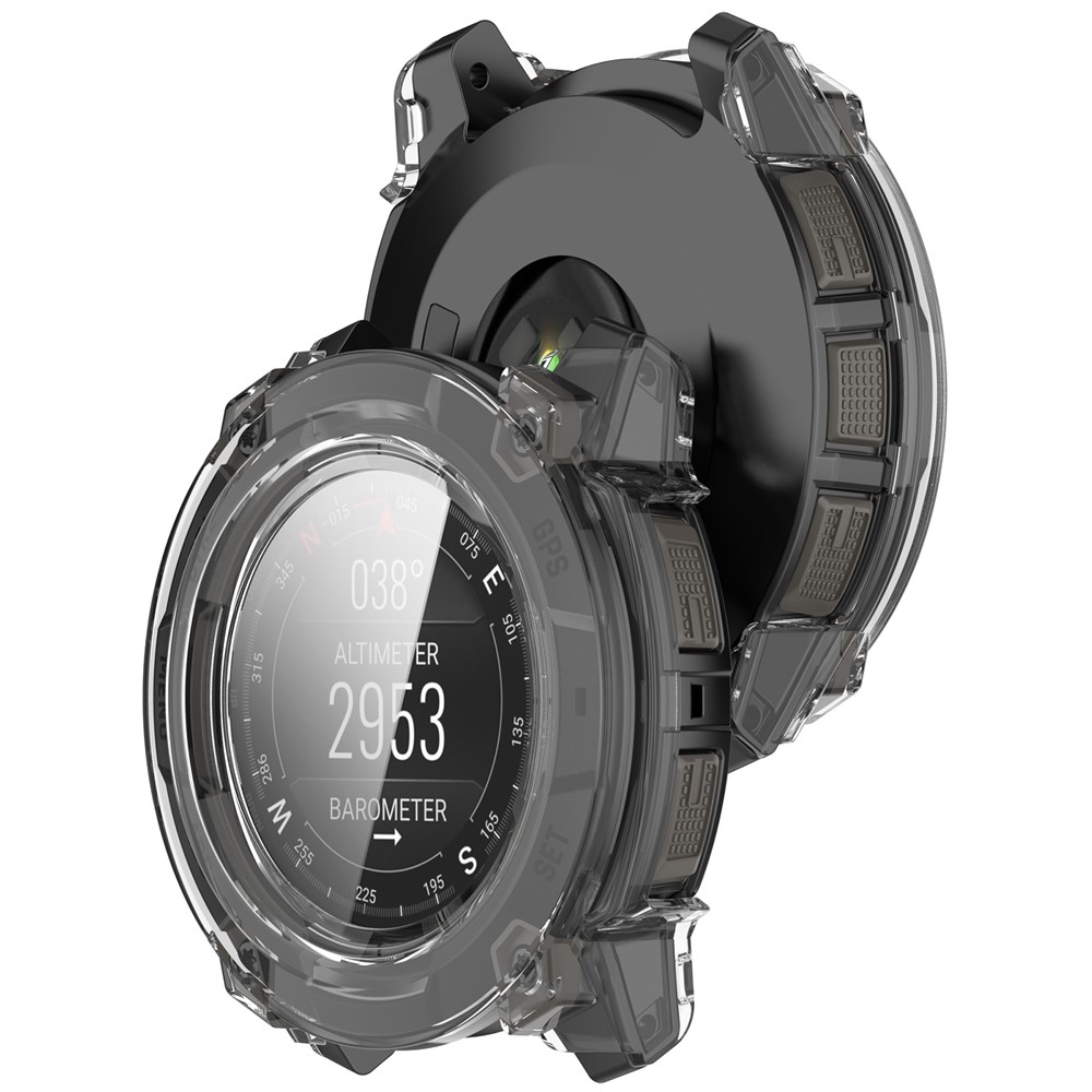 Overall plastové nasazovací pouzdro s ochranným sklem na Garmin Instinct 3 45mm/Instinct 3 Solar 45mm - průhledné