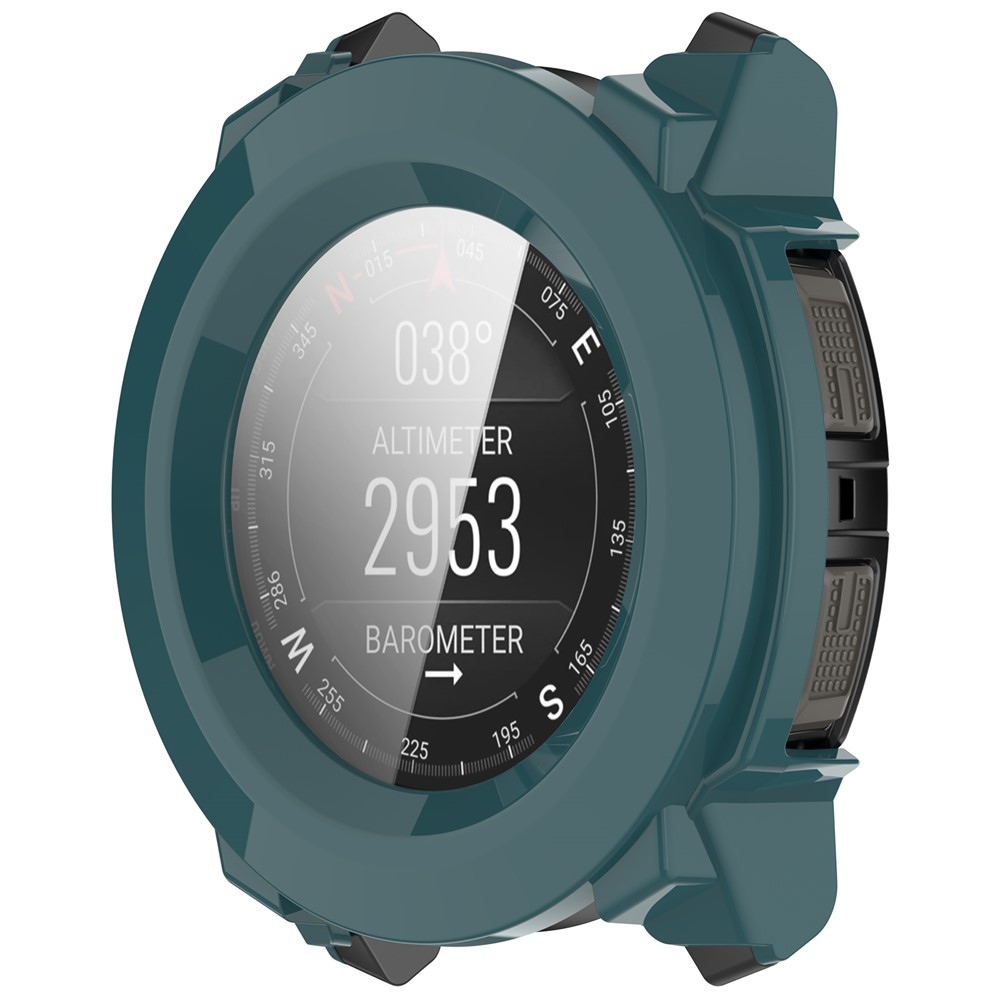 Overall plastové nasazovací pouzdro s ochranným sklem na Garmin Instinct 3 45mm/Instinct 3 Solar 45mm - zelené