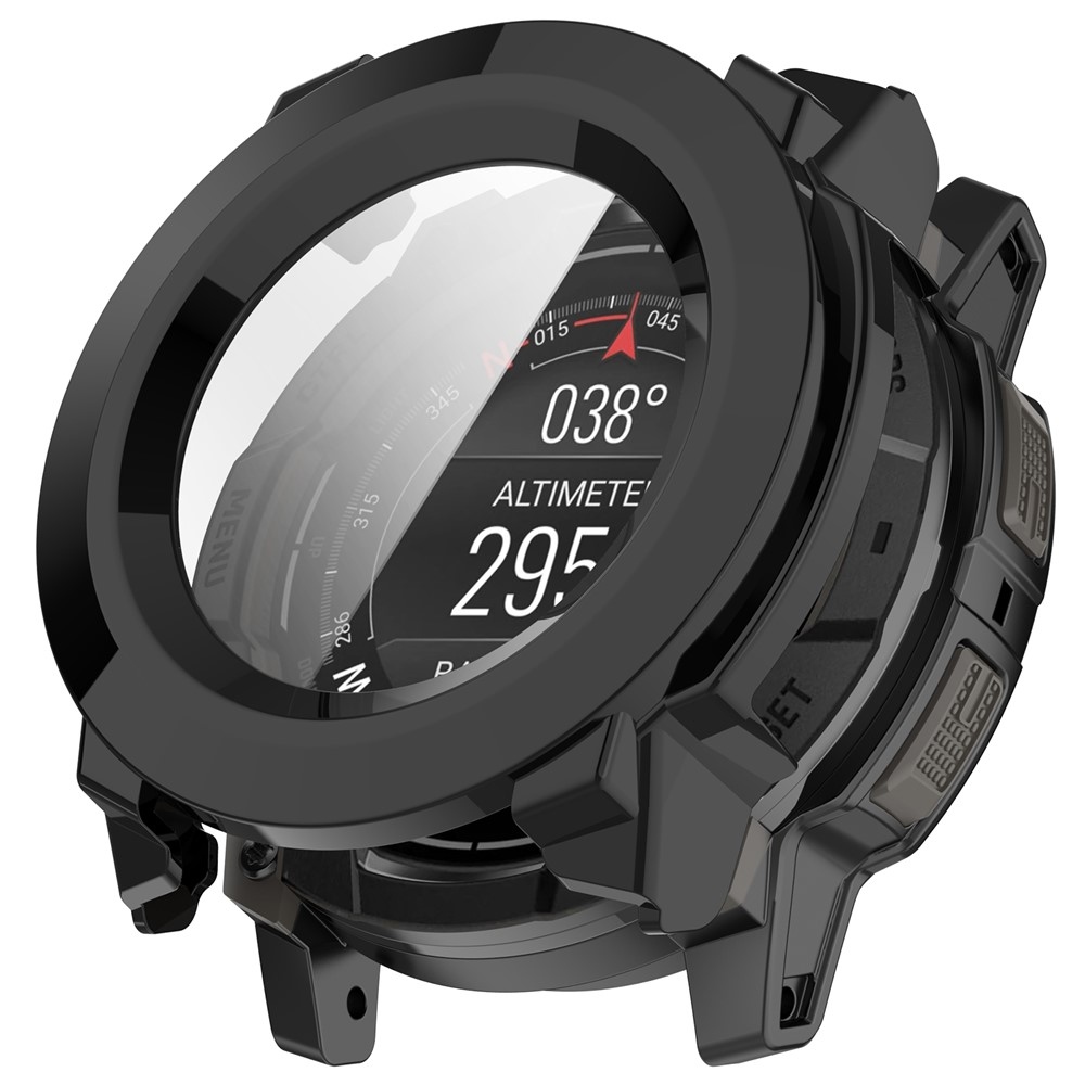 Overall plastové nasazovací pouzdro s ochranným sklem na Garmin Instinct 3 50mm/3 Solar 50mm - černé