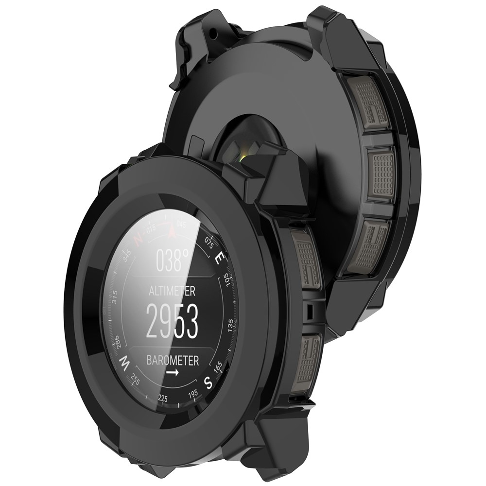 Overall plastové nasazovací pouzdro s ochranným sklem na Garmin Instinct 3 50mm/3 Solar 50mm - černé