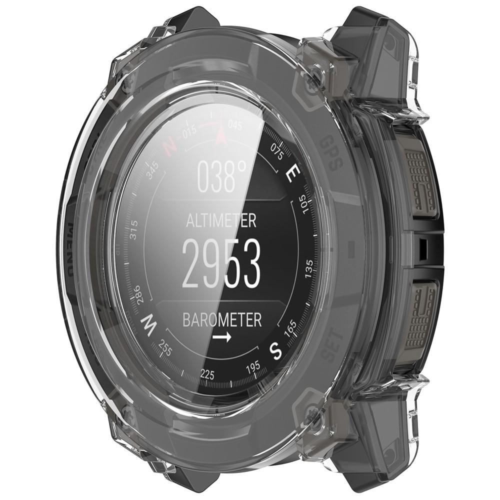 Overall plastové nasazovací pouzdro s ochranným sklem na Garmin Instinct 3 50mm/3 Solar 50mm - průhledné