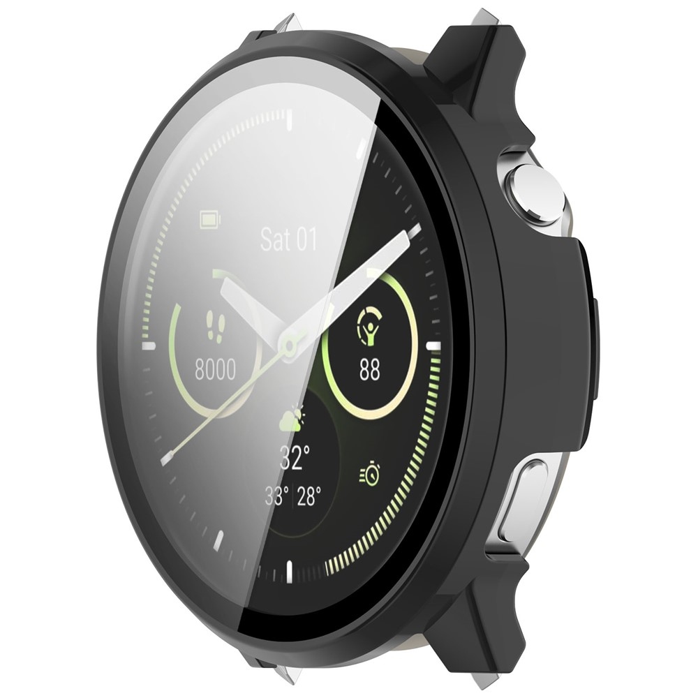 Overall plastové nasazovací pouzdro s ochranným sklem na Garmin Venu 4 41mm - černé
