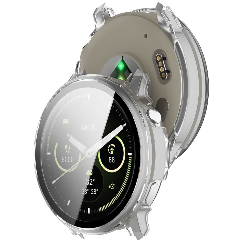 Overall plastové nasazovací pouzdro s ochranným sklem na Garmin Venu 4 41mm - průhledné