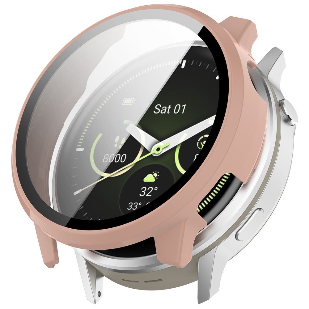 Overall plastové nasazovací pouzdro s ochranným sklem na Garmin Venu 4 41mm - růžové