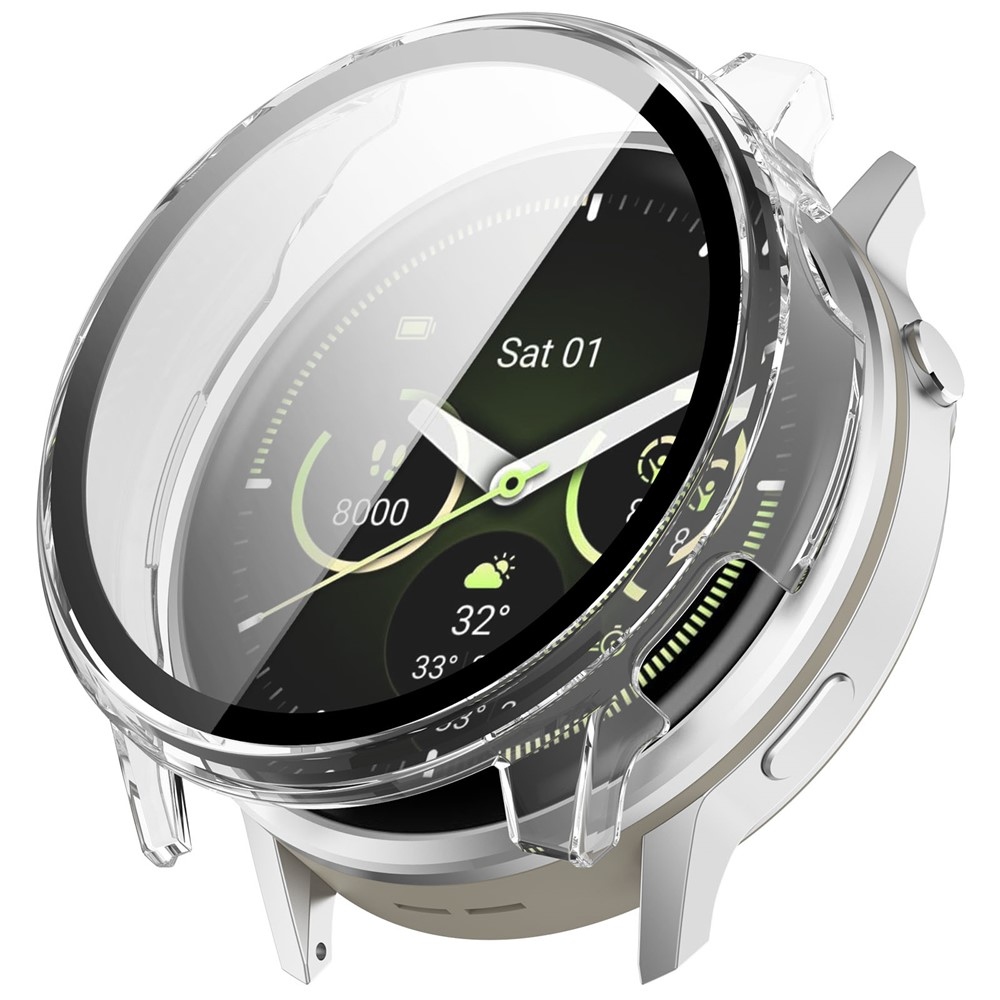 Overall plastové nasazovací pouzdro s ochranným sklem na Garmin Venu 4 45mm - průhledné