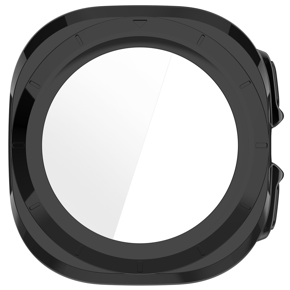 Overall plastové nasazovací pouzdro s ochranným sklem na Samsung Galaxy Watch Ultra2 47mm/Watch Ultra (2025) 47mm - černé