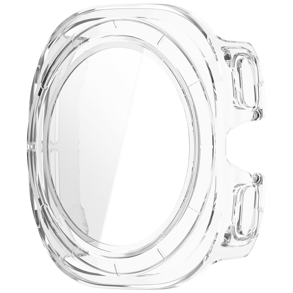 Overall plastové nasazovací pouzdro s ochranným sklem na Samsung Galaxy Watch Ultra2 47mm/Watch Ultra (2025) 47mm - průhledné
