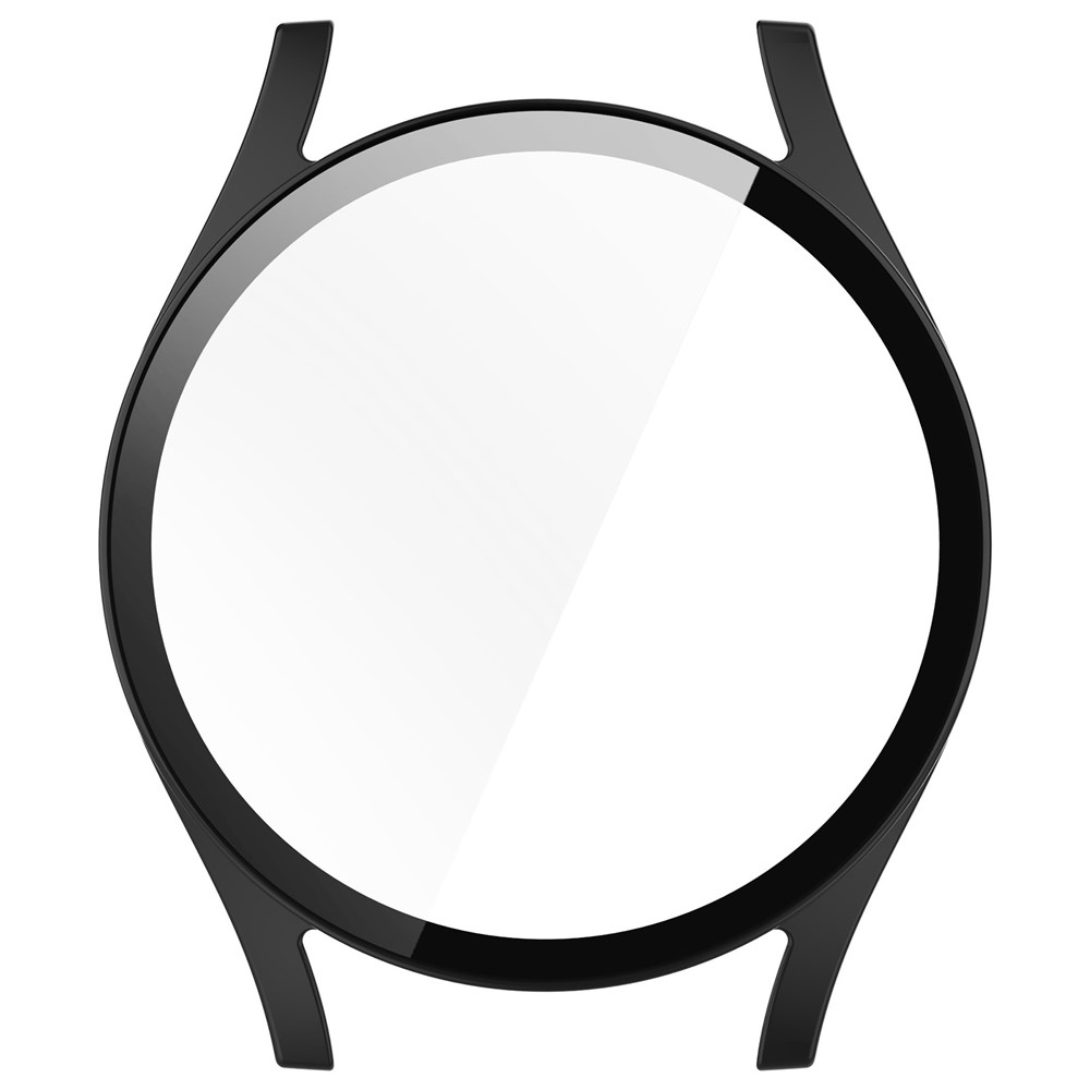 Overall plastové nasazovací pouzdro s ochranným sklem na Samsung Galaxy Watch7 40mm - černé
