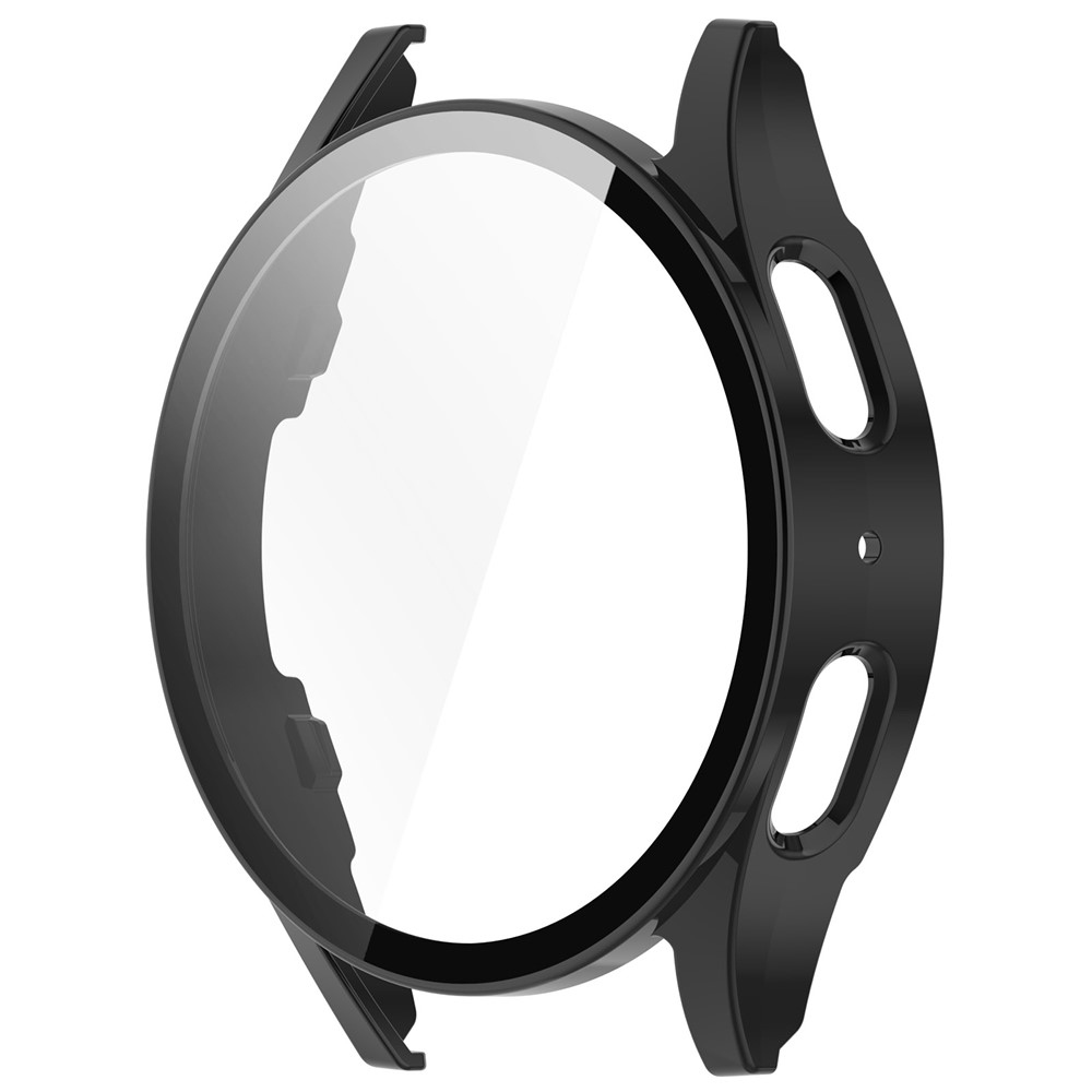Overall plastové nasazovací pouzdro s ochranným sklem na Samsung Galaxy Watch7 40mm - černé