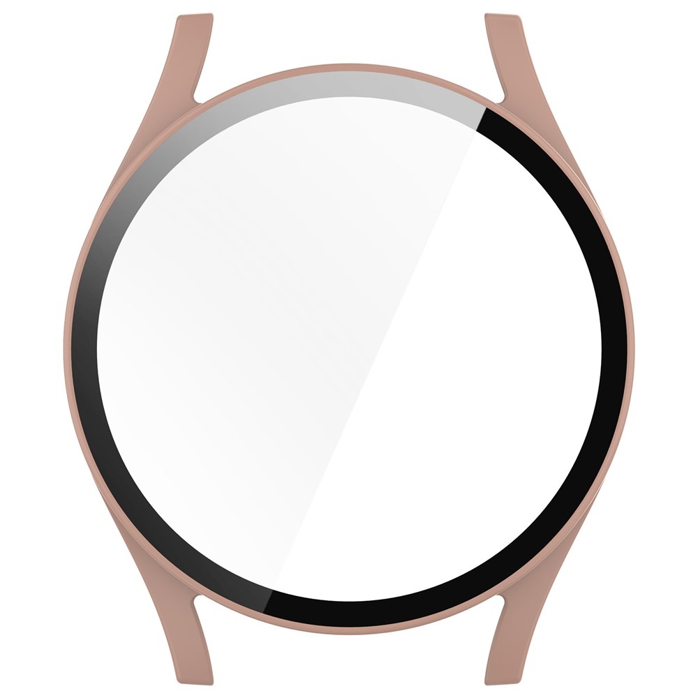 Overall plastové nasazovací pouzdro s ochranným sklem na Samsung Galaxy Watch7 40mm - růžové