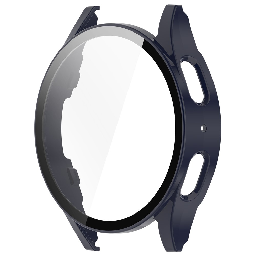 Overall plastové nasazovací pouzdro s ochranným sklem na Samsung Galaxy Watch7 40mm - tmavěmodré