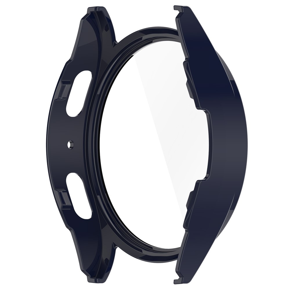 Overall plastové nasazovací pouzdro s ochranným sklem na Samsung Galaxy Watch7 40mm - tmavěmodré