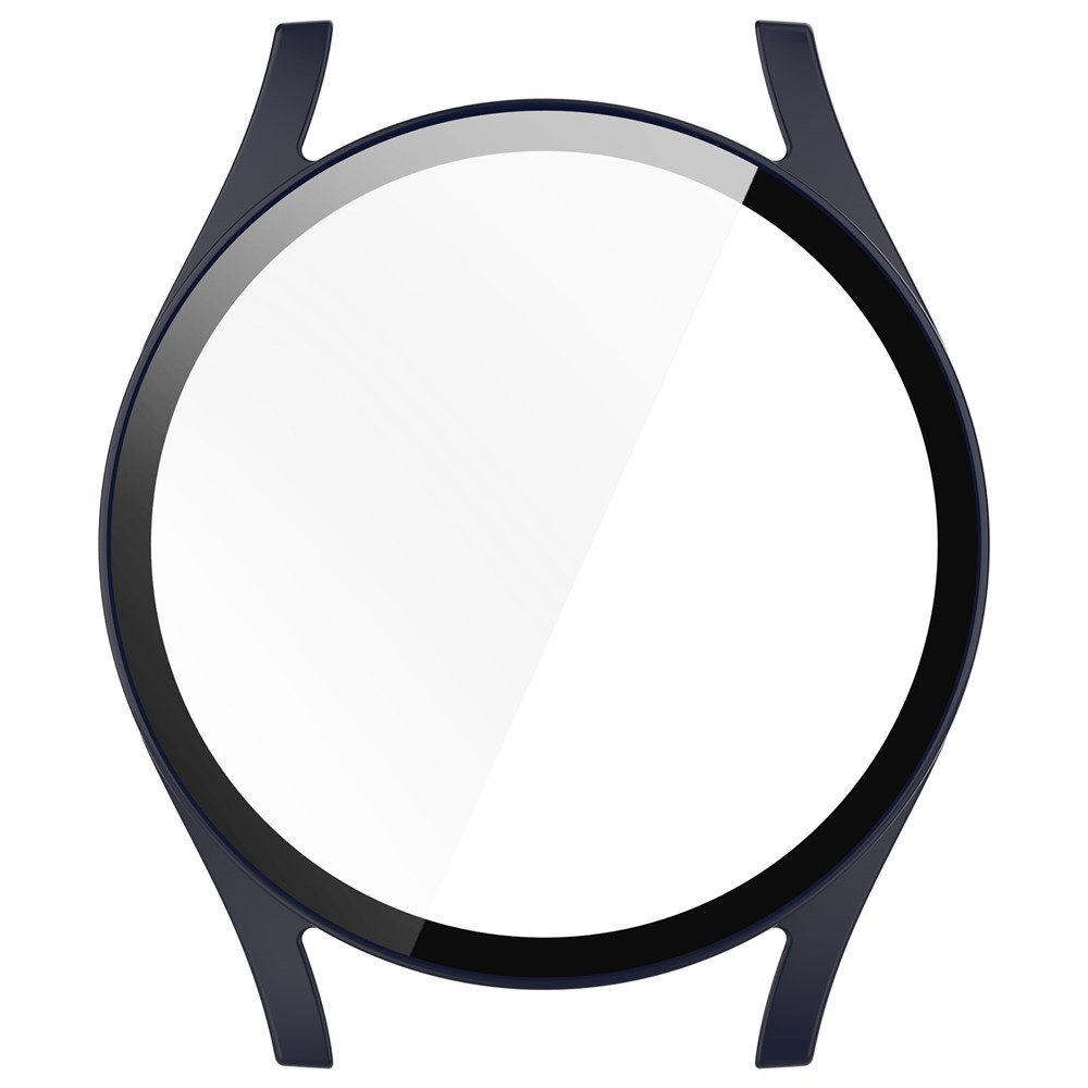 Overall plastové nasazovací pouzdro s ochranným sklem na Samsung Galaxy Watch7 40mm - tmavěmodré