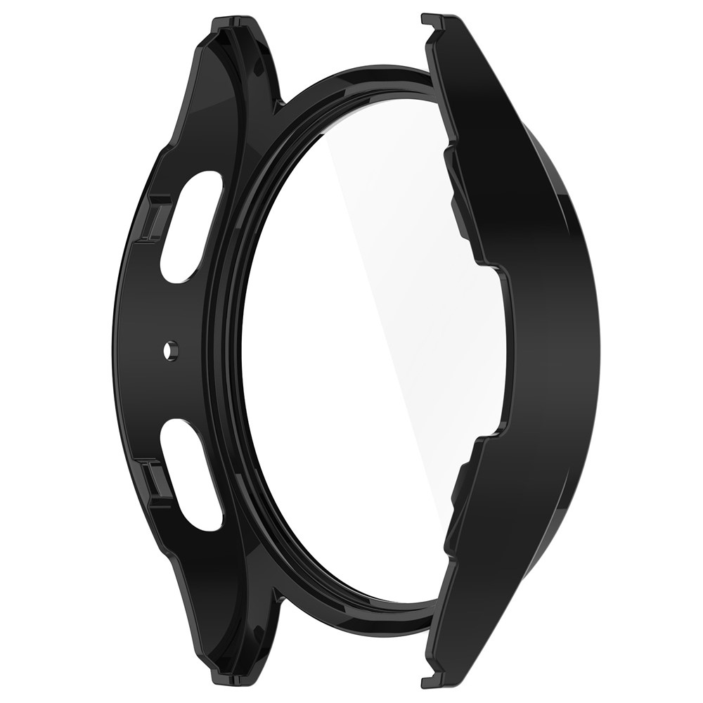Overall plastové nasazovací pouzdro s ochranným sklem na Samsung Galaxy Watch7 44mm - černé
