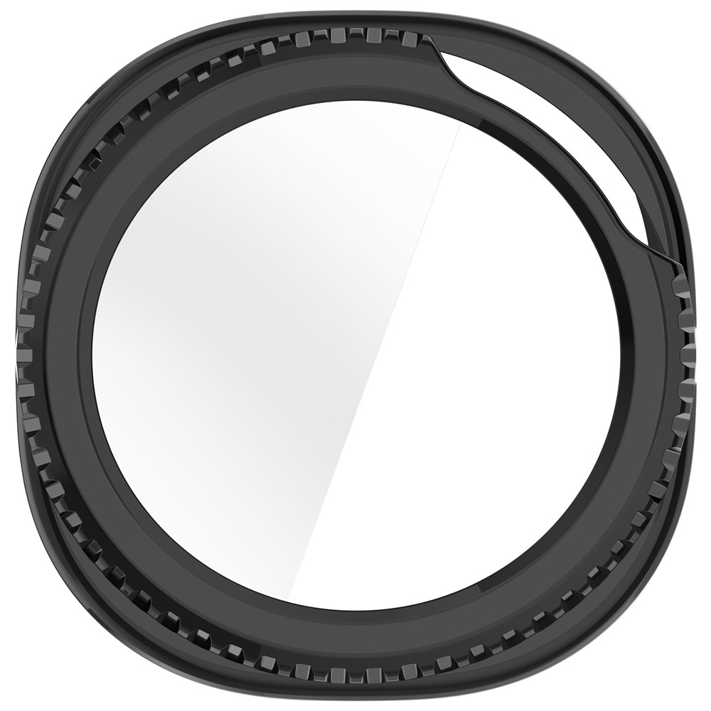 Overall plastové nasazovací pouzdro s ochranným sklem na Samsung Galaxy Watch8 Classic 46mm - černé