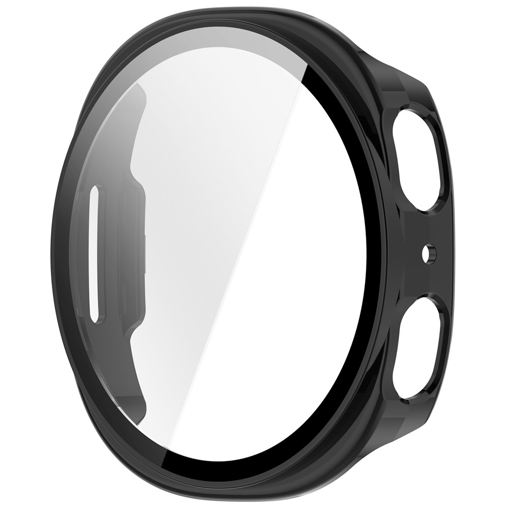 Overall plastové nasazovací pouzdro s ochranným sklem na Samsung Galaxy Watch9 44mm - černé