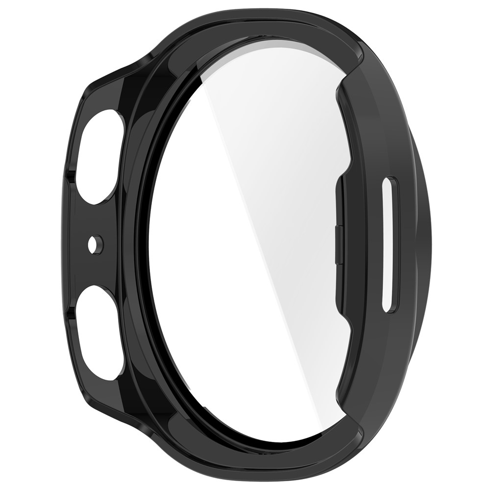 Overall plastové nasazovací pouzdro s ochranným sklem na Samsung Galaxy Watch9 44mm - černé