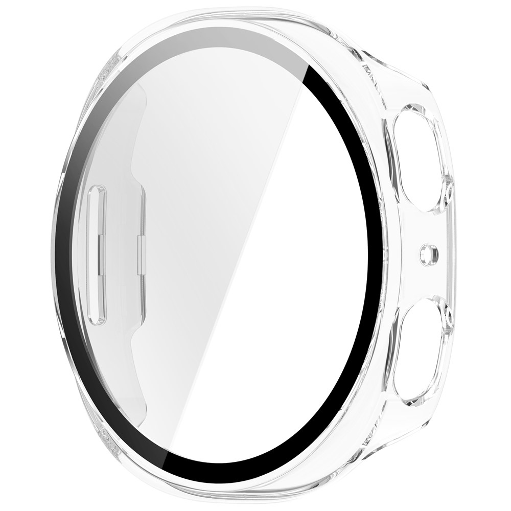 Overall plastové nasazovací pouzdro s ochranným sklem na Samsung Galaxy Watch9 44mm - průhledné