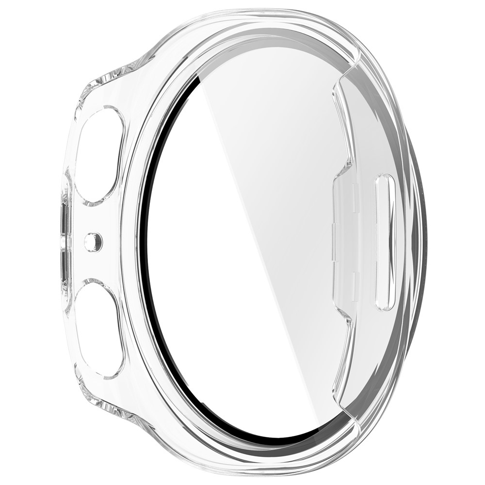 Overall plastové nasazovací pouzdro s ochranným sklem na Samsung Galaxy Watch9 44mm - průhledné