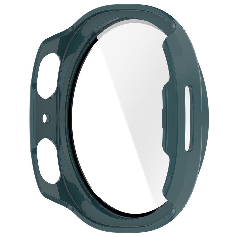 Overall plastové nasazovací pouzdro s ochranným sklem na Samsung Galaxy Watch9 44mm - zelené