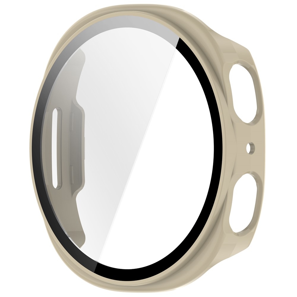 Overall plastové nasazovací pouzdro s ochranným sklem na Samsung Galaxy Watch9 44mm - zlaté