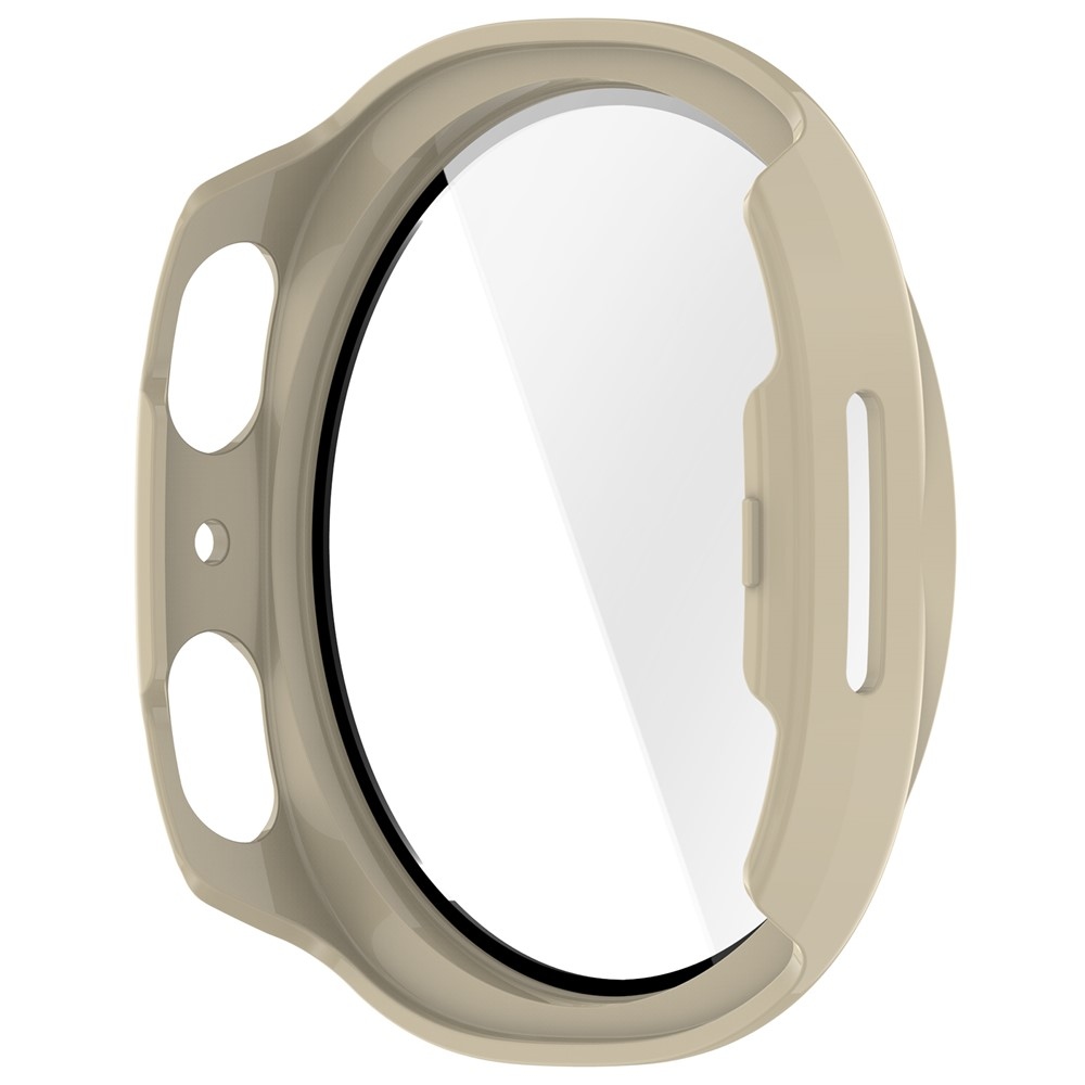 Overall plastové nasazovací pouzdro s ochranným sklem na Samsung Galaxy Watch9 44mm - zlaté