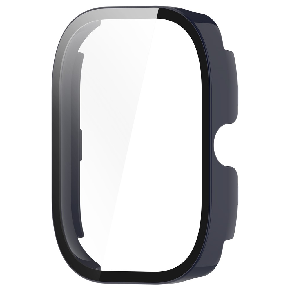 Overall plastové nasazovací pouzdro s ochranným sklem na Xiaomi Redmi Watch 4 - modré