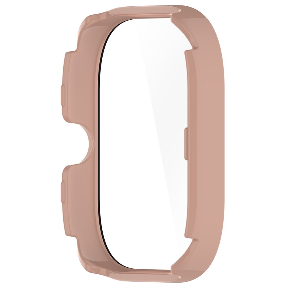 Overall plastové nasazovací pouzdro s ochranným sklem na Xiaomi Redmi Watch 4 - růžové
