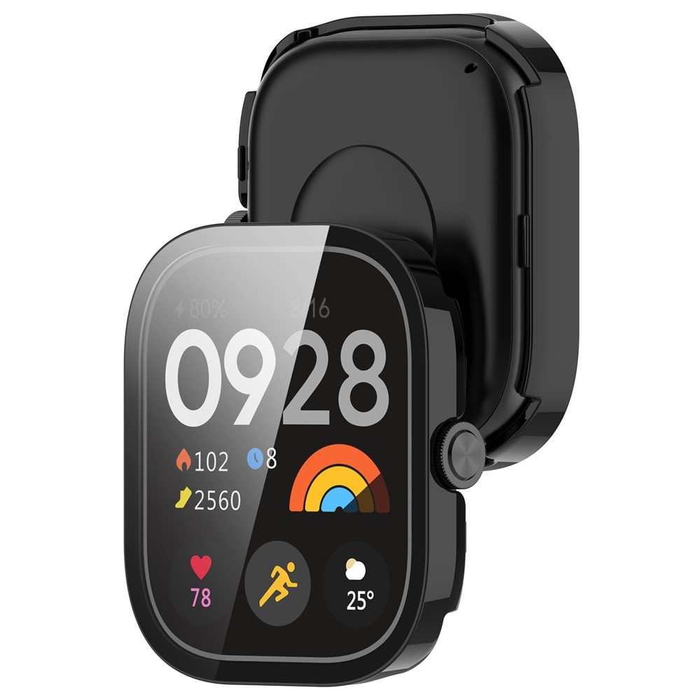 Overall plastové nasazovací pouzdro s ochranným sklem na Xiaomi Redmi Watch 5 - černé