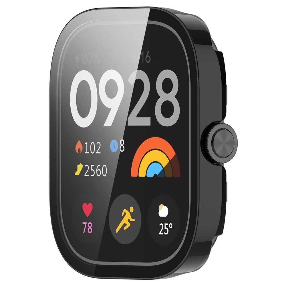 Overall plastové nasazovací pouzdro s ochranným sklem na Xiaomi Redmi Watch 5 - černé