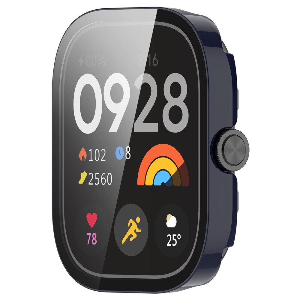 Overall plastové nasazovací pouzdro s ochranným sklem na Xiaomi Redmi Watch 5 - modré
