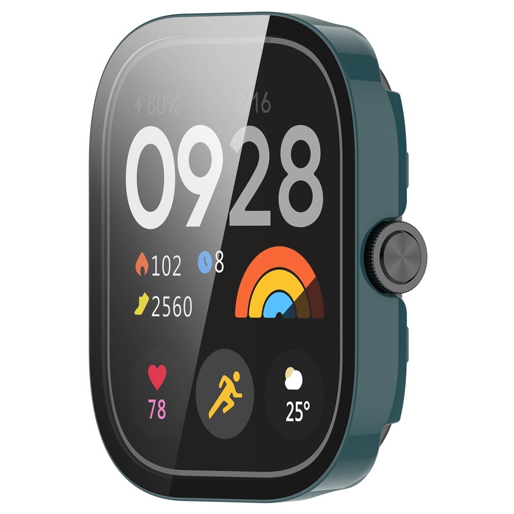 Overall plastové nasazovací pouzdro s ochranným sklem na Xiaomi Redmi Watch 5 - zelené