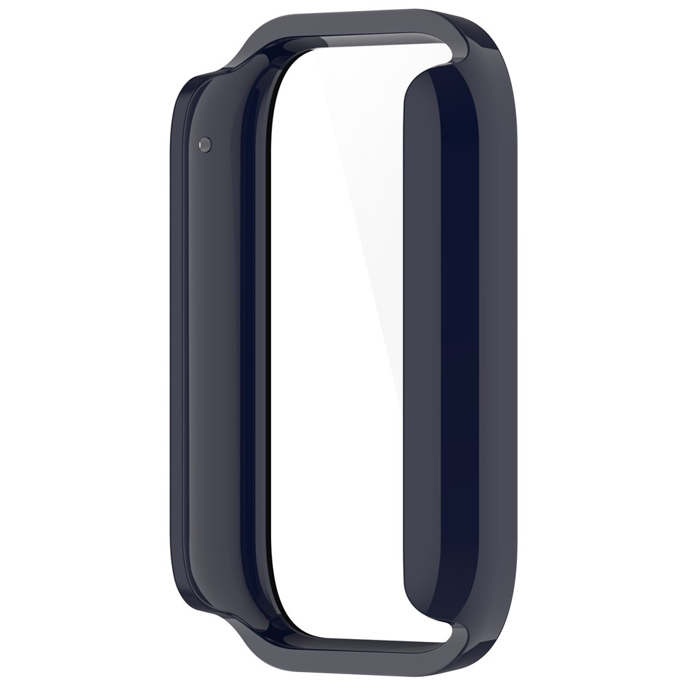 Overall plastové nasazovací pouzdro s ochranným sklem na Xiaomi Smart Band 10 Pro - modré