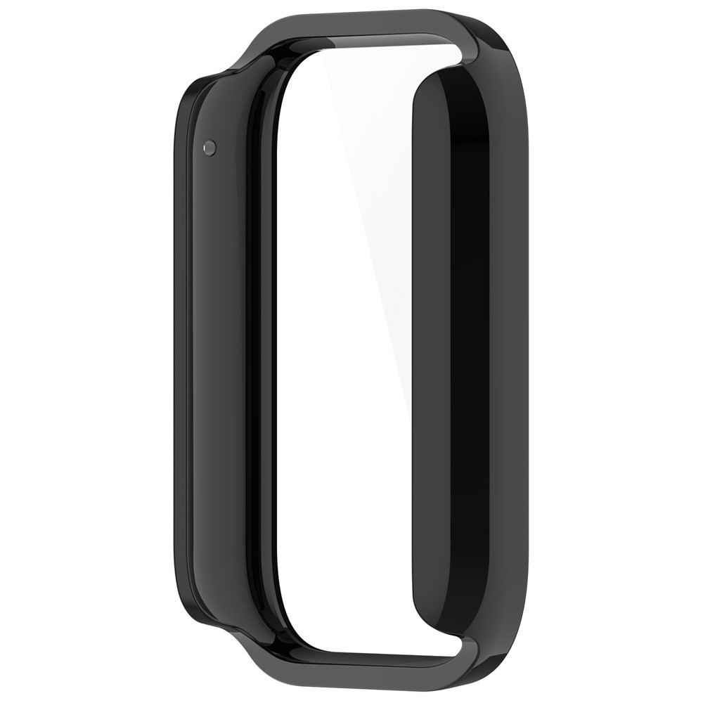 Overall plastové nasazovací pouzdro s ochranným sklem na Xiaomi Smart Band 8 Pro - černé