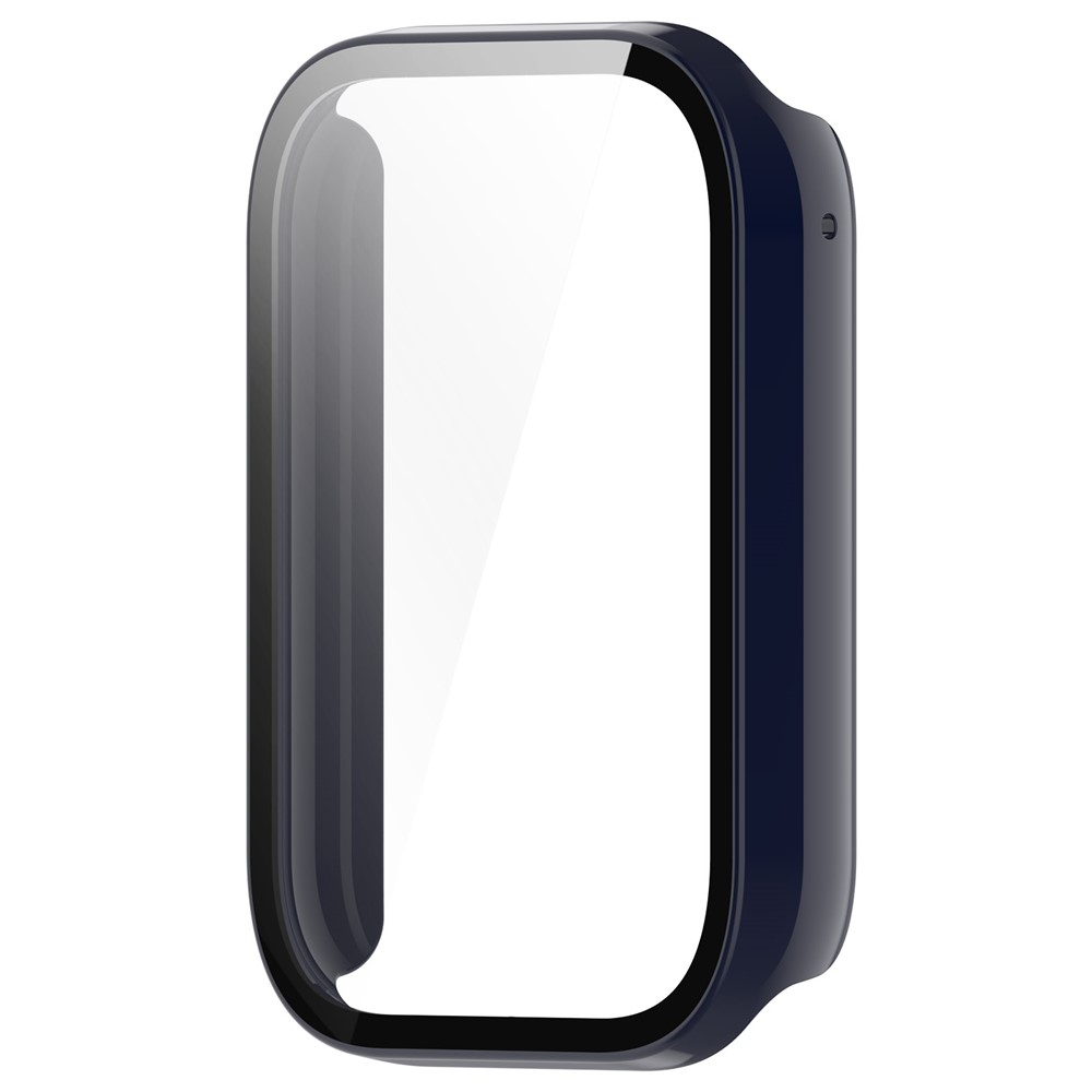 Overall plastové nasazovací pouzdro s ochranným sklem na Xiaomi Smart Band 8 Pro - modré